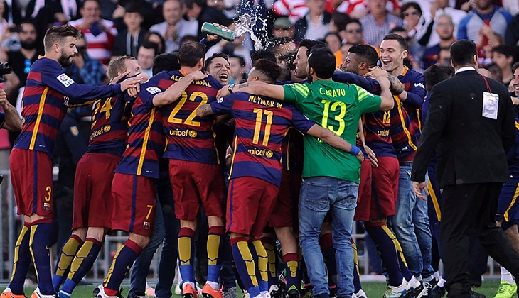 Hat-Trick Suarez Bawa Barcelona Raih Gelar La Liga