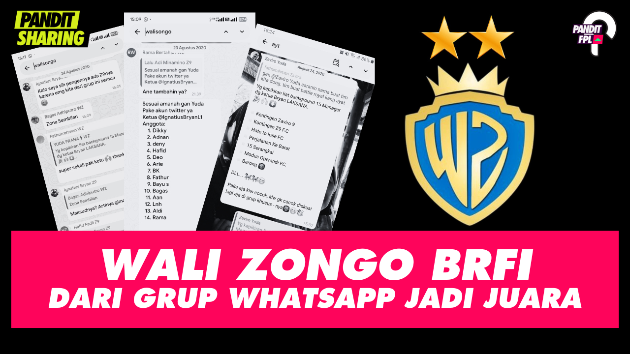 Wali Zongo BRFI : Dari Grup Whatsapp Jadi Juara Liga BRFI