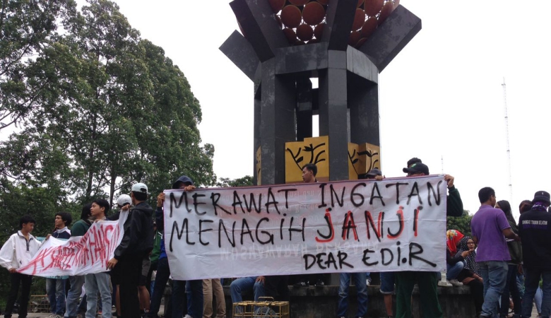 Aksi Solidaritas Mengenang 100 Hari Meninggalnya Banu Rusman