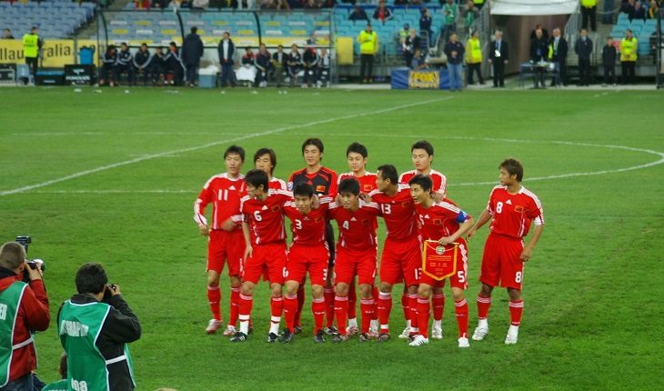 Pertandingan Internasional Pertama Timnas Tiongkok 