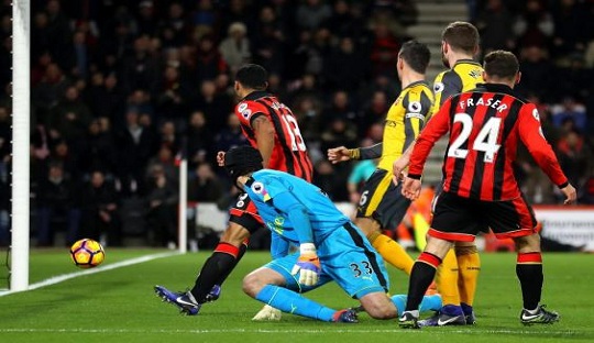 Sempat Tertinggal Tiga Gol, Arsenal Akhirnya Curi Satu Poin dari Bournemouth