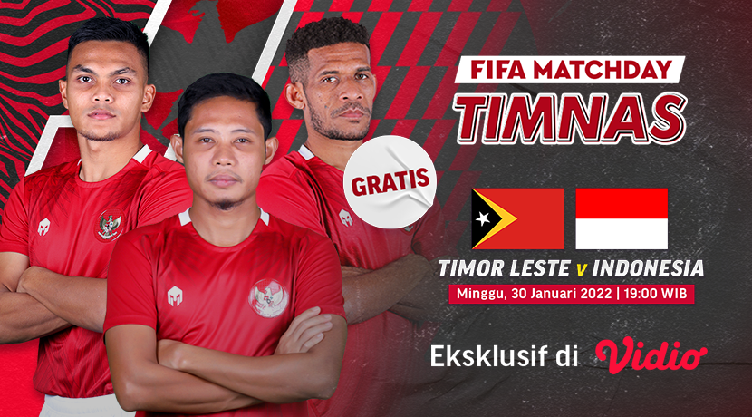 Berikut Jadwal Live Streaming Uji Coba Timor Leste vs Timnas Indonesia U-23  Leg Kedua di Vidio